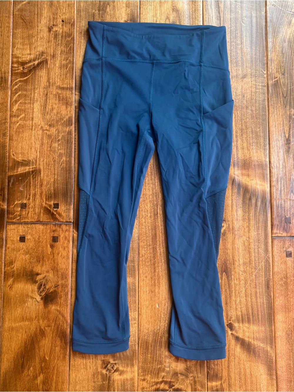Blue Cropped Lululemon Leggings